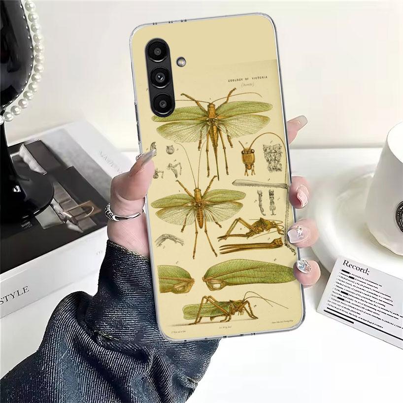 Научный чехол для телефона «Насекомые и пчелы» для Samsung Galaxy A13 A14 A15 A16 A17 A53 A54 A55 A56 A57 A33 A34 A35 A36 A37 A23
