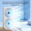Dual Head USB Fan 90 Manual Adjustment Wall Mount or Freestanding Design Rechargeable Fan for Office Bedroom Outdoor Camping