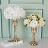 1PC Welcome Area Flower Holder Metal Trumpet Centerpieces Vase Metal Trumpet Vases Road Guide
