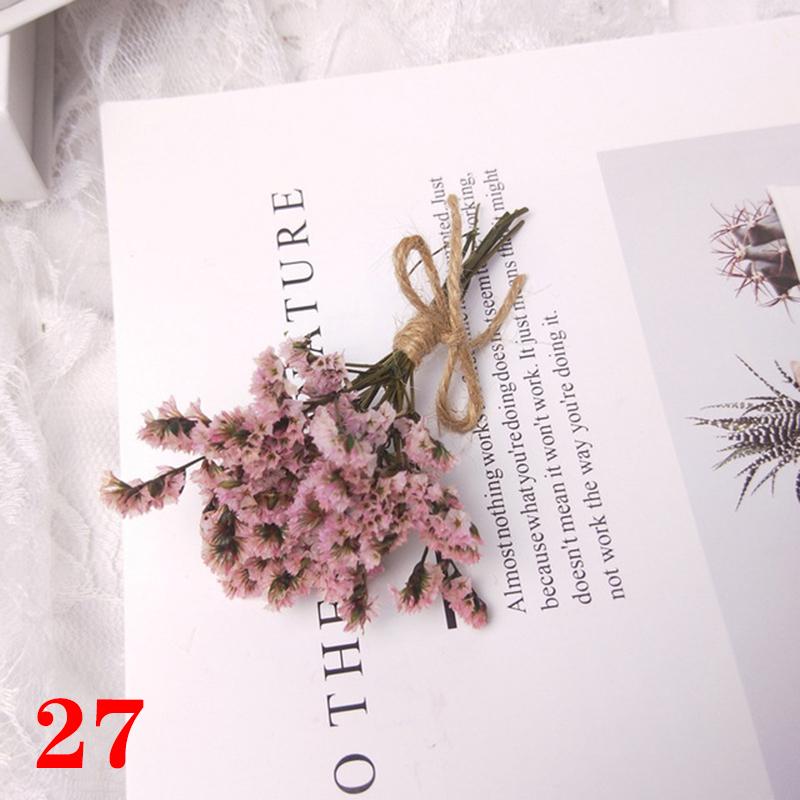 1 букет растений из гипсофилы, пампасной травы, мини-натурального букета из сушеных цветов, настоящая роза