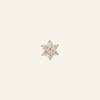 LUNNE 14k Flower 7 Cubic Earrings (14k Gold) A04