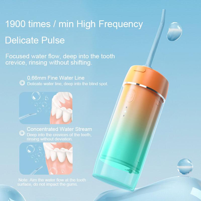 Water Flosser Cordless For Teeth With 4 Types Of Nozzles Mini Portable Oral Irrigator Teeth Cleaner Pick