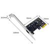 2500Mbps Pci-E To Rj45 Network Card 8125Bg Chip Gigabit Ethernet 100/1000/2500Mbps Rj45 Lan Pcie Adapter For Laptop Pc Win 10/11