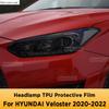 Для HYUNDAI VELOSTER - Черная Защитная Пленка для Фары Автомобиля, Накладка, Защита, Прозрачная TPU Наклейка, Аксессуары