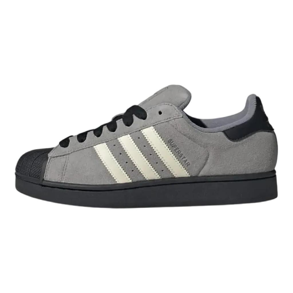 adidas Оригинальные кеды для скейтборда Superstar 2 Унисекс Серые кроссовки JQ3222