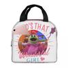 Nanalan Who's That Wonderful Girl Insulated Lunch Bag for Kids School Cooler Thermal Food Box Tote Lunch Boxes Container