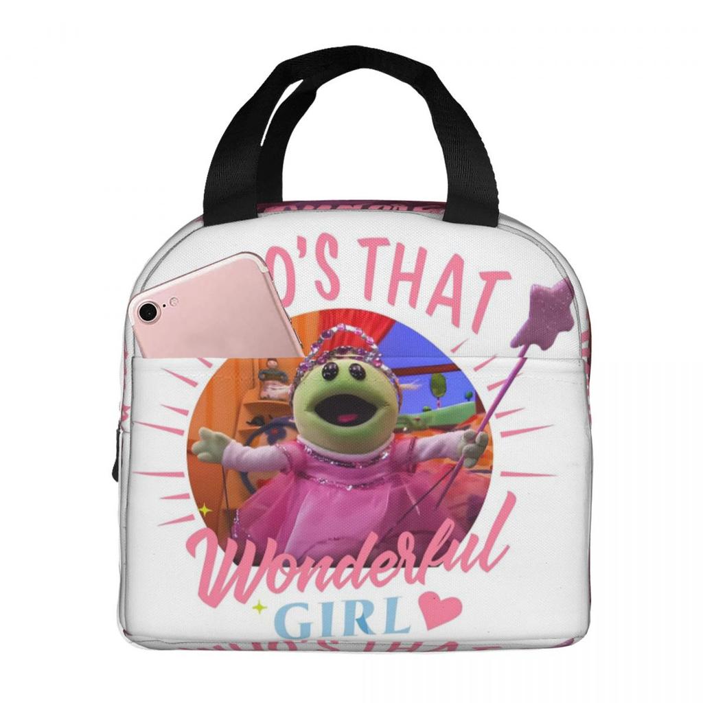 Nanalan Who's That Wonderful Girl Insulated Lunch Bag for Kids School Cooler Thermal Food Box Tote Lunch Boxes Container