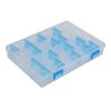 Plastic Fishing Lure Box Single Layer Transparent Lure Fishing Box for Accessories