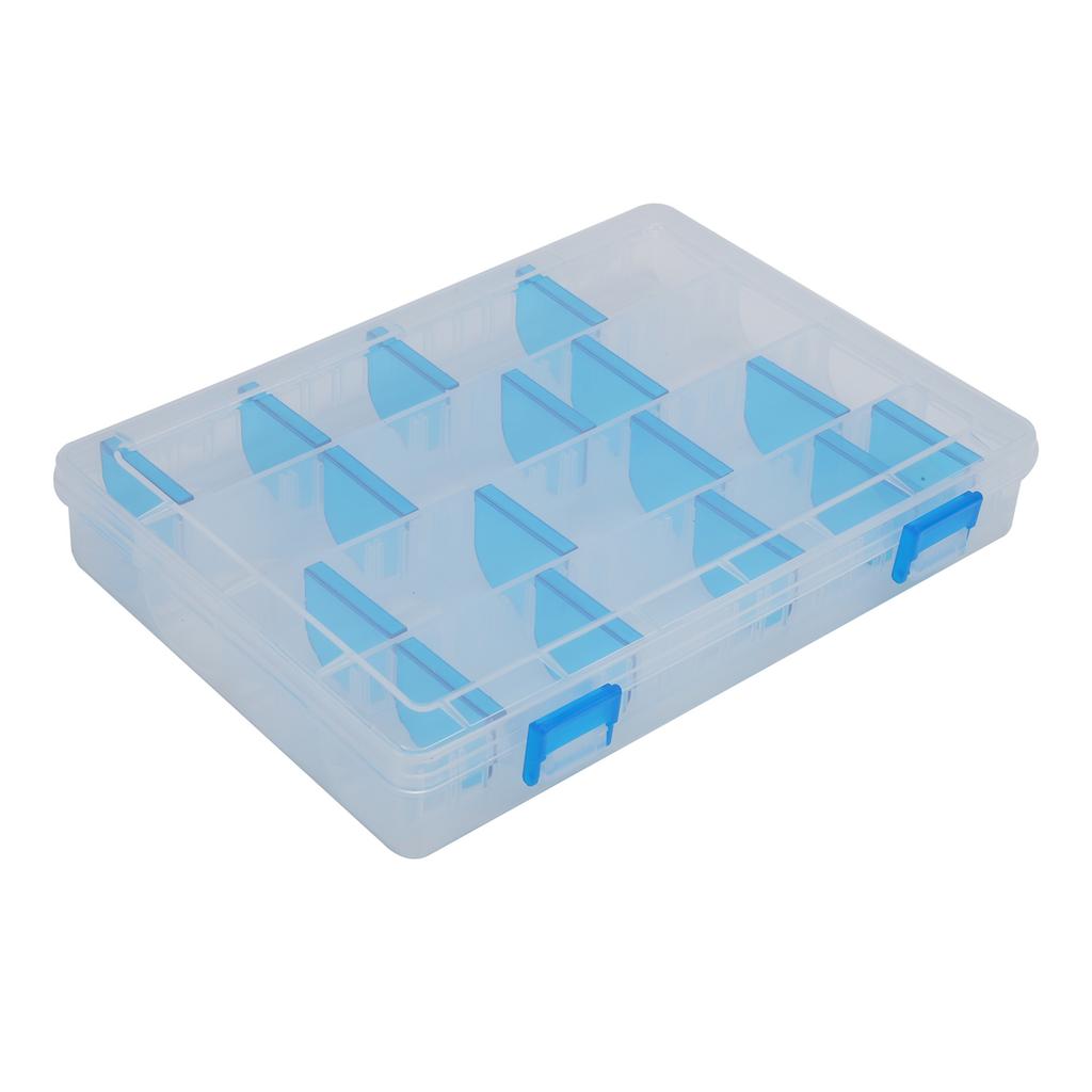Plastic Fishing Lure Box Single Layer Transparent Lure Fishing Box for Accessories
