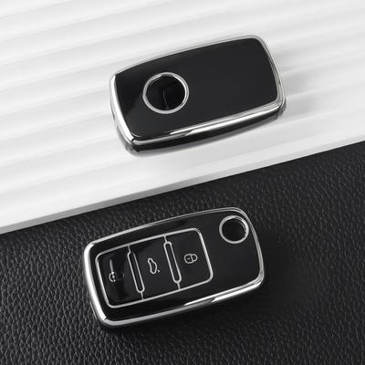 ТПУ чехол для ключа автомобиля для Vw Volkswagen Polo Golf 4 5 6 Passat Jetta Seat Leon Ibiza Skoda Octavia Fabia Superb Автоаксессуары
