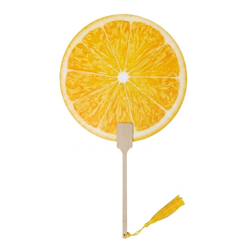 Cartoon Fruit Fruit Fan Multicolor Circular Fan Creative Handheld Fan Summer Season