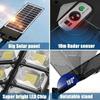 2PCS 504 LED Solar Wall Lamp Outdoor with Motion Sensor 3 Mode Waterproof Human Induction Super Bright Solar Light for Yard Garden