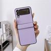 Ультратонкий кожаный чехол-книжка для Samsung Galaxy Z Flip 6 Flip 5 Flip 4 3 Противоударный чехол Fundas