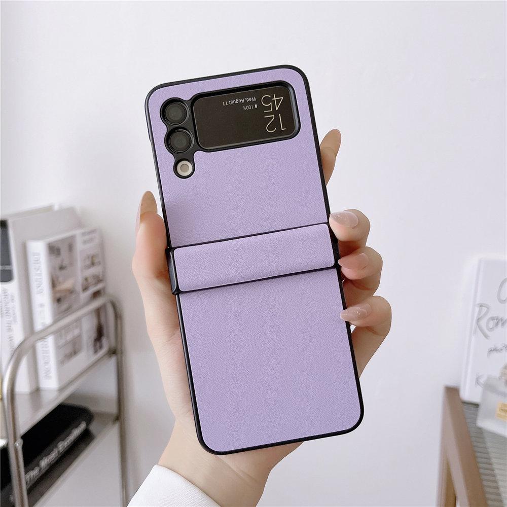 Ультратонкий кожаный чехол-книжка для Samsung Galaxy Z Flip 6 Flip 5 Flip 4 3 Противоударный чехол Fundas