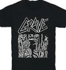 Grave Band Анатомия Человеческого Тела Хлопок Черный Все Размеры Футболка AG563 Унисекс Футболка