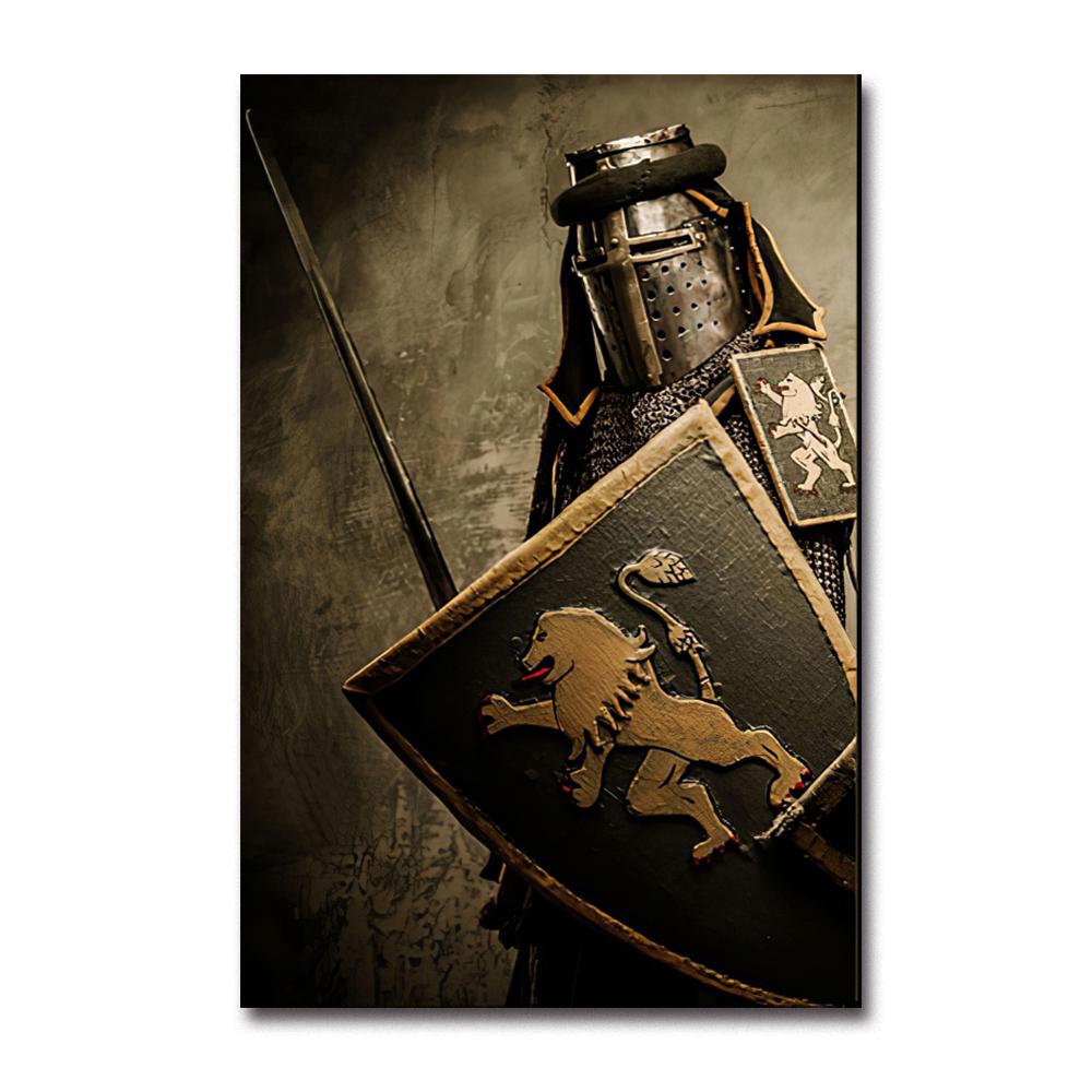 Европейский Рыцарь Плакат Украшение Холст Картина Винтаж Минималистский Средневековый Воин Спальня Декор Гостиной Художественные принты Фреска