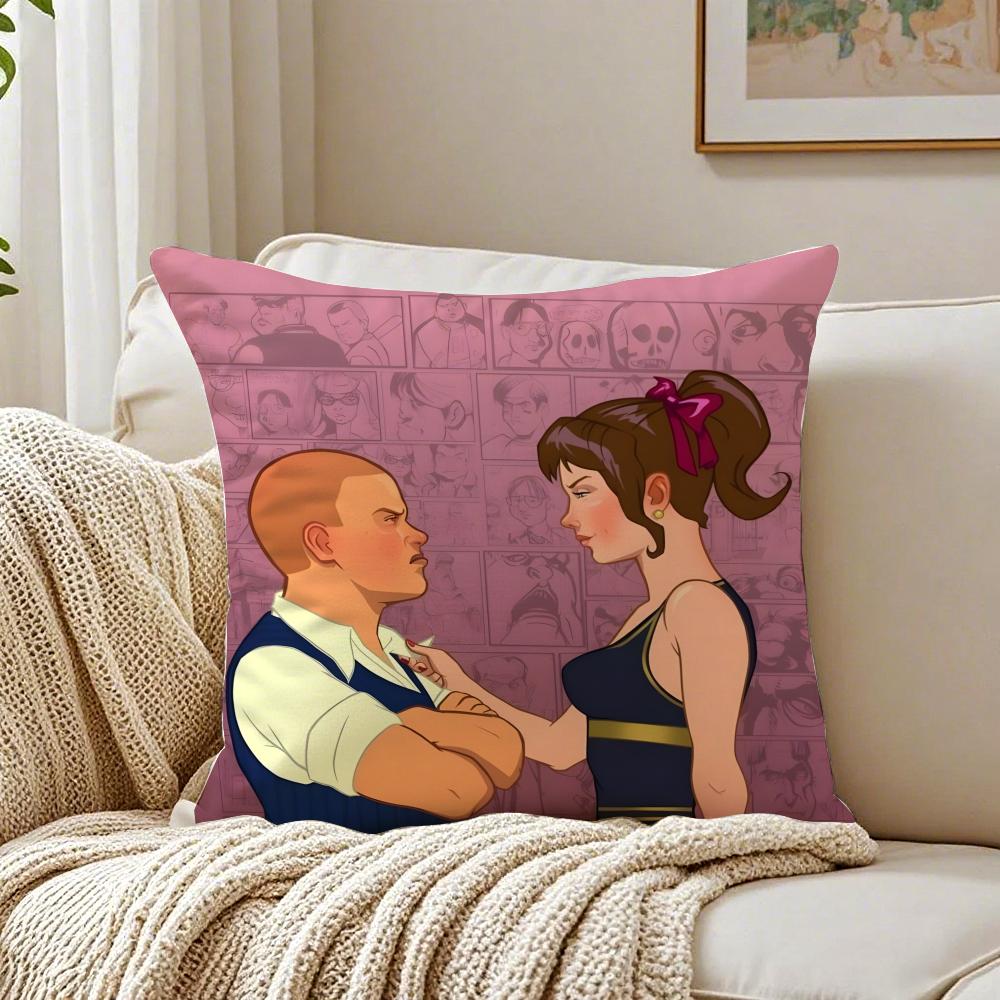 game satirical BBully CCanis Canem Edit Cushion Cover Pillowcase Antidustmite living Room Sofa Decor Cushion Room