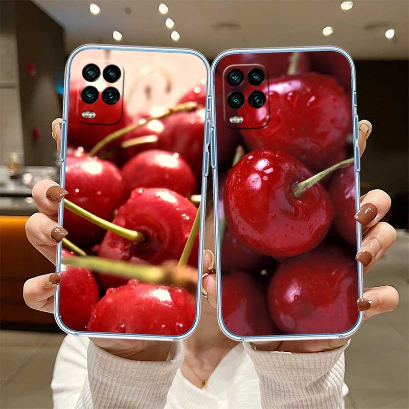 UP21 Cherry summer fruit Transparent Phone Case for Samsung Galaxy A04 A04S A14 A23 A34 A54 M23 M33 M52 M53
