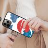 Японская волновая art Магнитный чехол для телефона ДЛЯ APPLE iPhone 17 Air 16 14 13 12 Pro Max 15 Plus Беспроводная зарядка С крышкой MagSafe