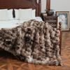 Warm Winter Bed Blanket Soft and Cozy Toscana Rabbit Fur Blanket with Double-sided Bubble Fleece - Perfect for Office and Sofa Cover