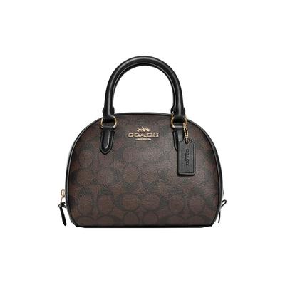 Сумка Sydney 20 Classic Monogram из покрытого канваса и кожи Женские сумки Черный Коричневый CA591-IMAA8