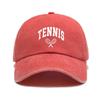1pc Retro Tennis Racket Printted Baseball Caps for Women,Casual Outdoor Adjustable Driver Caps Suitable for Spring and Summer