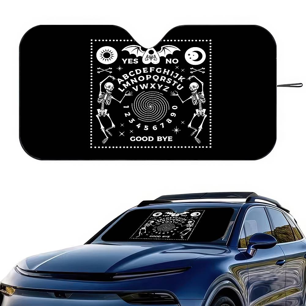 Ouija Satanic Car Sun Shade Windshield Shocked Car Front Window Sunshades Cover Keep Vehicle Cool UVWindshield Sunshades 1