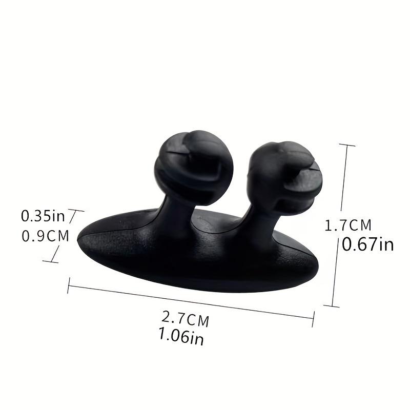 4PCS Car Charging Data Cable Clamp, Cable Buckle, Office Network Cable Stabilizer, Car Cable Clamp