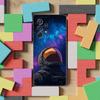 Cute Cartoon Astronaut Phone Case For Samsung S9,S10,S20,S10,S21,S25,S24,S23,Ultra,FE,Plus,Lite,Soft Silicone Black Cover