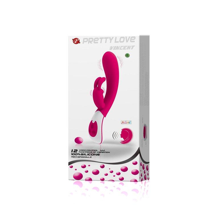 Pretty Love Vincent Voice Controlled Silicone Vibrator with Bunny