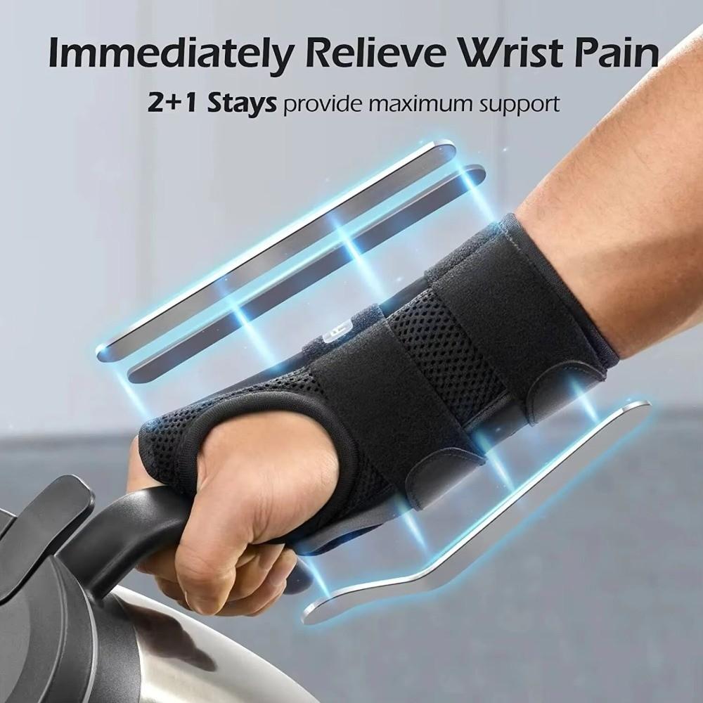 Compression Strap Hand Brace 3 Stays Wrist Support Stabilizer Wrist Brace  Night Support