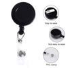 10Pcs Retractable Badge Reels 360-degree Swivel Work ID Badge Clips Retractable Elastic Badge Holder Reel Clips