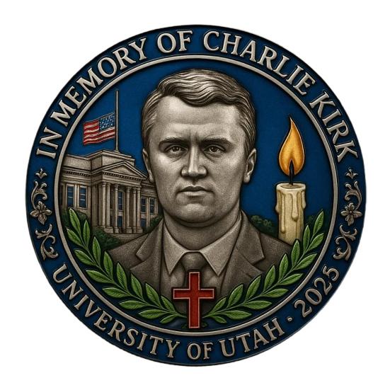 Памятная монета Чарли Кирка Дань правде свободе Памятная монета Вдохновляющий сувенир для фанатов