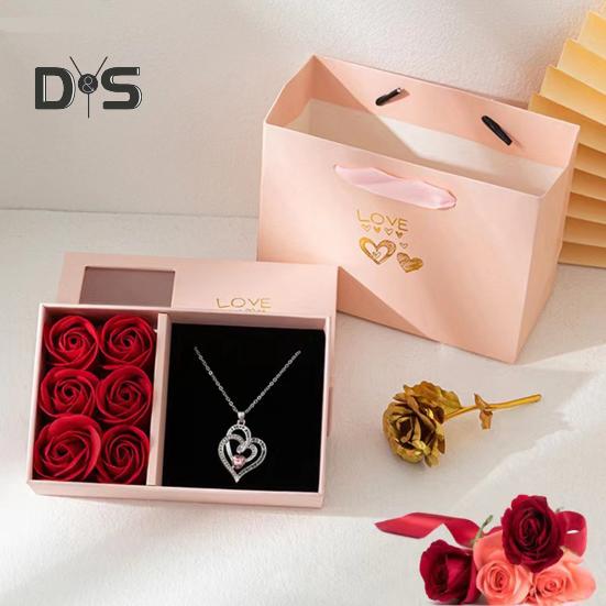 Вечная подарочная коробка с розами, консервированные цветы, шкатулка для украшений для женщин, жен, мам, на день рождения, на день матери, на день святого валентина, на рождество