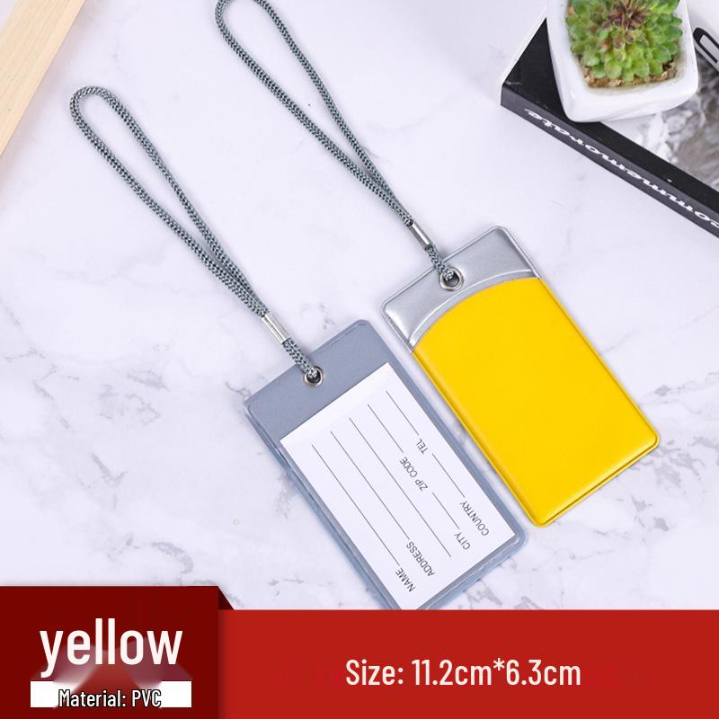Персонализированная многоцветная ПВХ бирка для багажа со шнурком и карточкой для информации