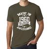 Homme T-shirt Graphique Made In 1960 Idee Cadeau T-shirt Pour Le 60e Anniversaire Army