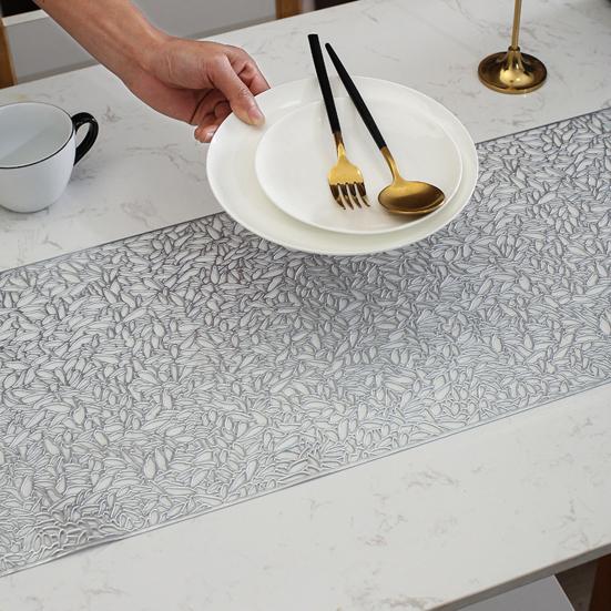 Дорожка на стол, противоожоговая, ПВХ, ажурный дизайн, термостойкая, коврик для еды, защитный от ожогов чехол для обеденного стола