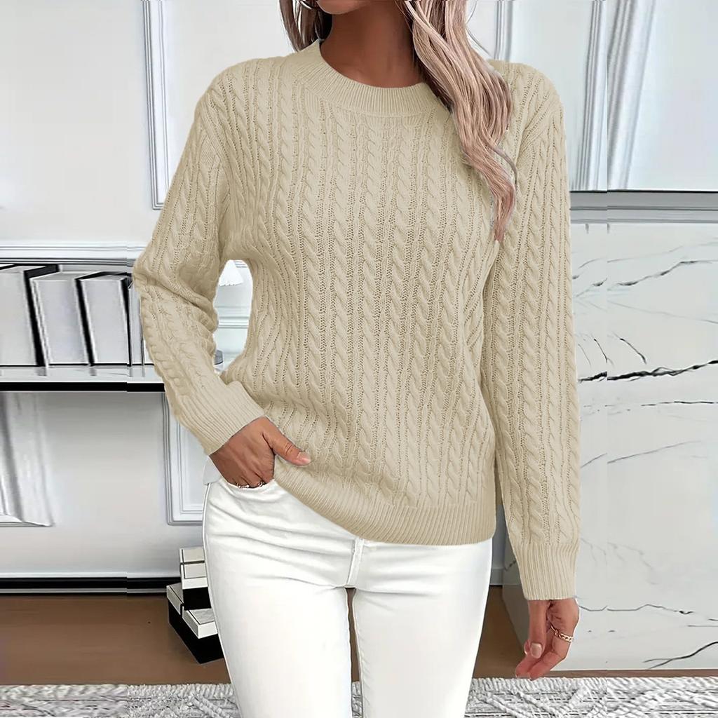 Womens Sweaters Long Sleeve Fall Soft Lightweight Knit Loose Sweater Tops