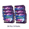 6 Packs Whipser Night Use Sanitary Napkin with Wiings 400mm Sanitary Pad Breathable & Leak-proof Super Abosrbency Soft Cotton Material
