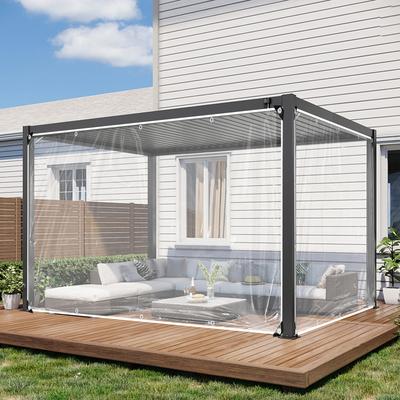 Утолщенная водонепроницаемая прозрачная брезентовая штора, брезентовый чехол для улицы, садовые сараи, изоляция растений, домашнее окно, защита от ветра