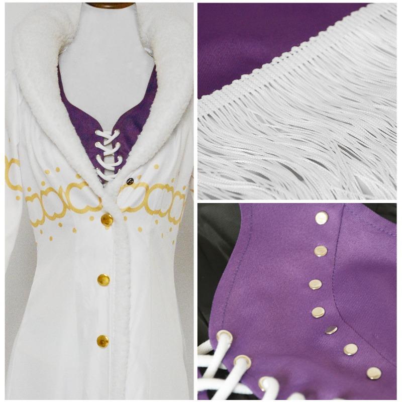 Косплей костюм Робин из One Piece куртка с меховым воротником косплей костюм Николь Робин Хэллоуин