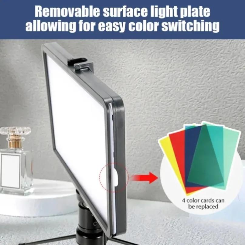 Mini Vlog LED Live Broadcast Fill Light Selfie Fill Lamps Photography Professional Small Desk Lighting Spotlight 4 ColorComes
