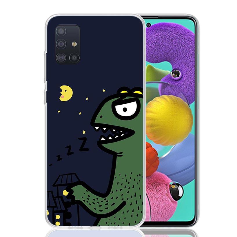 Мультяшный Динозавр Милый Чехол Для Телефона Для Samsung Galaxy A52 A32 A22 A12 A02S A50S A30S A51 A31 AA71 Note 20 Ultra 10 S10 Plus Galaxy
