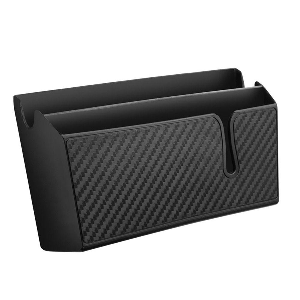 PVC Mobile Phone Organizer Box Removable Dashboard Tidy Hanging Bag New Car Storage Bag Car