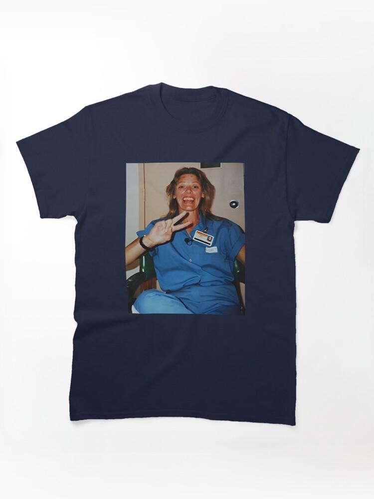 Monster Aileen Wuornos - Iconic Peace Sign Portrait - Vintage True Crime Documentary Unisex T-Shirt Classic Unisex T-Shirt
