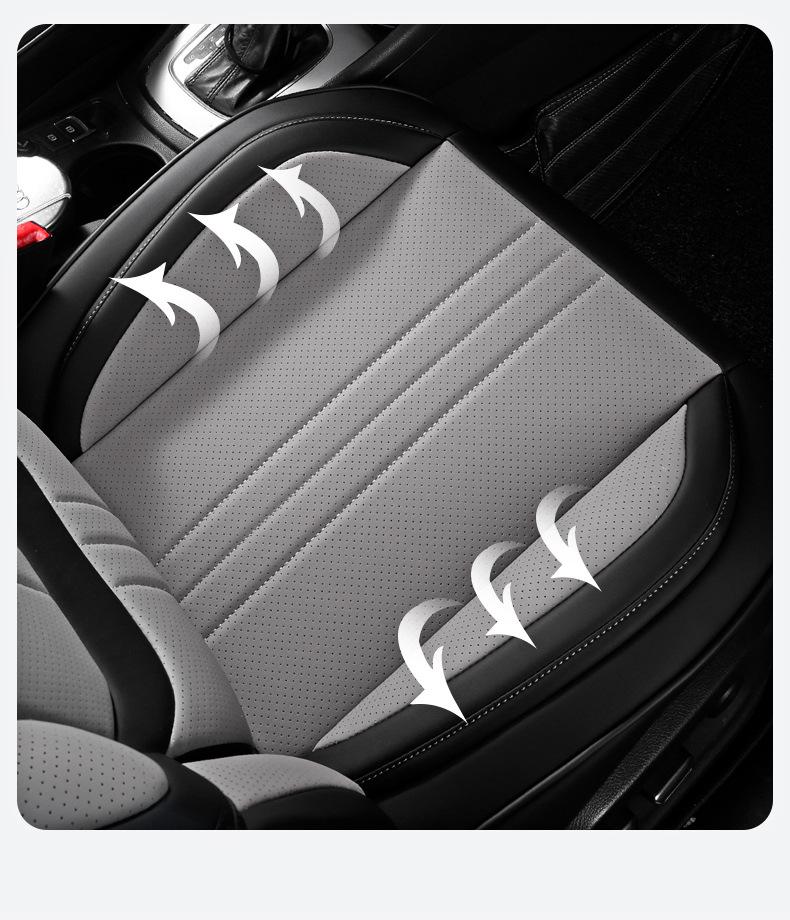PG45 Full Coverage Leather Car Seat Cushion – Universal Fit for SUV, Sedan, Pickup (Four Seasons)