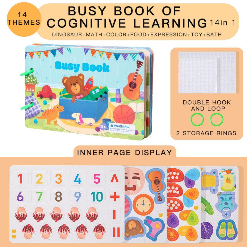 Early Education Number Color Classification Quiet Sticker Book Children's Logical Thinking Educational Toy