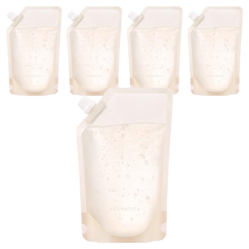 Aromatica Успокаивающий гель с алоэ вера, сменный блок, 500 мл, 5 шт.