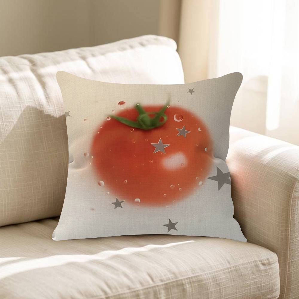 Pink Tomato Tins Retro Pillowcases Home Bedding Decorative Pillow Cover Wedding Super Soft Pillow Case