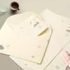 37 Pcs Stationery Paper Envelopes Set Includes 24 Lined Writing Paper & 12 Envelopes with 48 Round Stickers, Cute Bear Flower Cat Letter Writing and